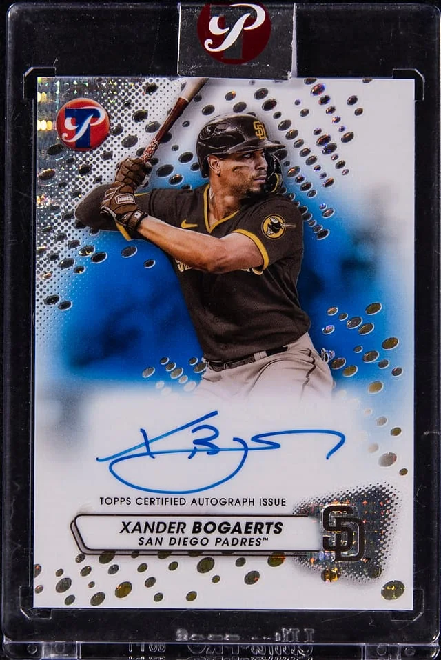 2023 Topps Xander Bogaerts Pristine Autograph Blue Refractor #PA-XB card image