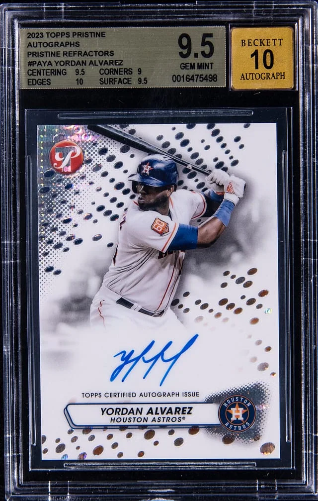2023 Topps Yordan Alvarez Pristine Autograph Refractors #PAYA card image
