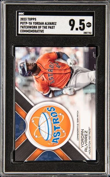 2023 Topps Yordan Alvarez Patchwork Of The Past Commemorative #POTP-YA card image