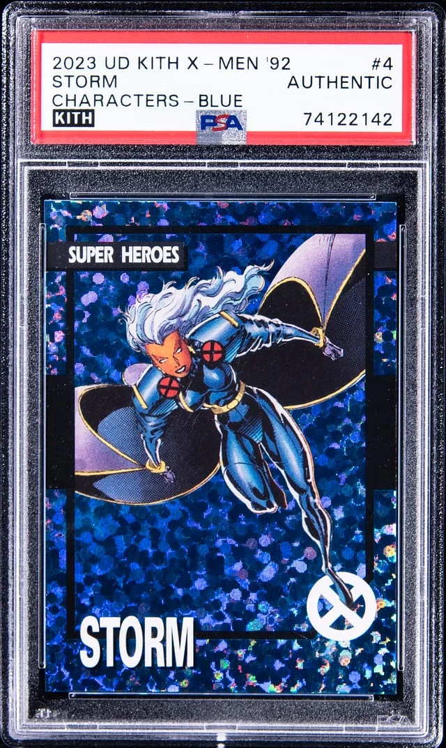 2023 UD Kith X-Men '92 Characters Blue Storm #4 card image