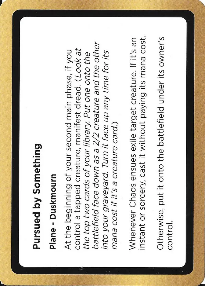 2023 Unknown Event Pursued by Something common #PLA034 unlisted card image