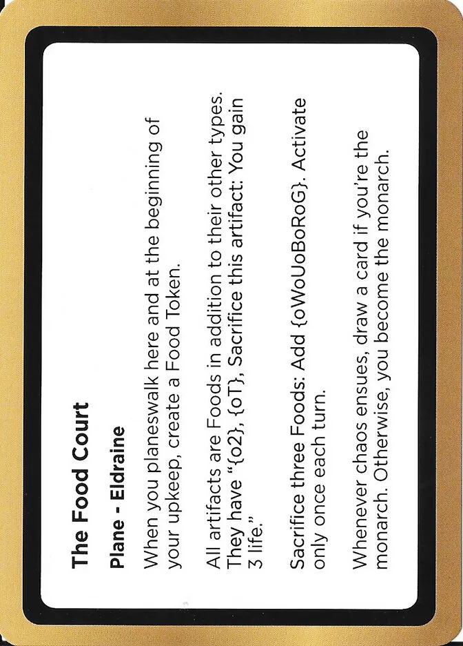 2023 Unknown Event The Food Court common #PLA014 unlisted card image
