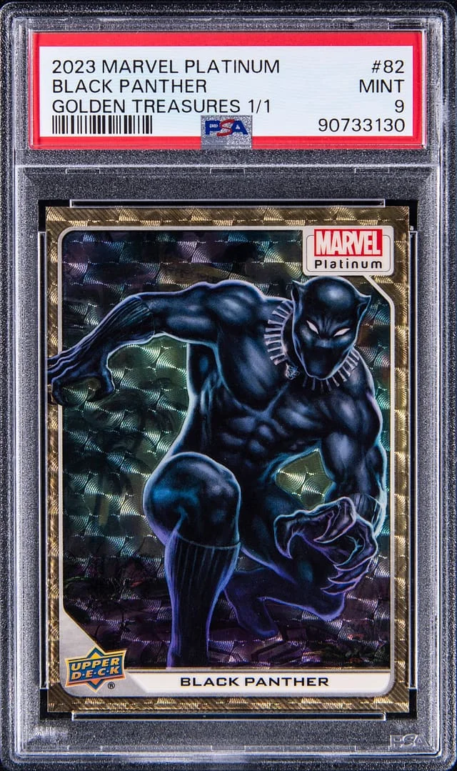 2023 Upper Deck Black Panther Marvel Platinum Golden Treasures #82 card image
