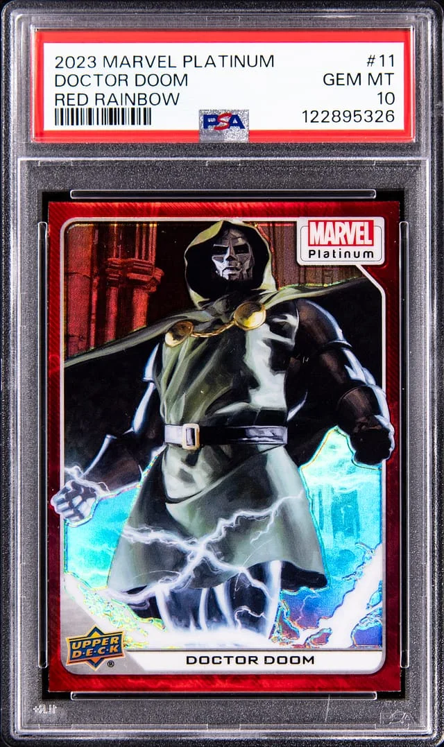 2023 Upper Deck Doctor Doom Marvel Platinum Red Rainbow #11 card image