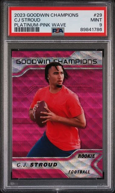 2023 Upper Deck Goodwin Champions C.J. Stroud Platinum Pink Wave #29 card image