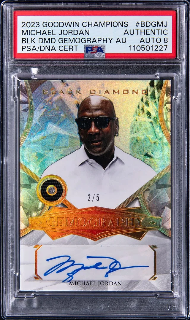 2023 Upper Deck Goodwin Champions Michael Jordan Black Diamond Gemography Autograph #BDG-MJ card image