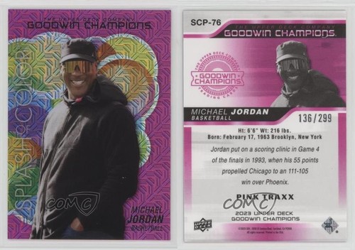 2023 Upper Deck Goodwin Champions Michael Jordan Splash of Color Platinum #SCP-76 card image