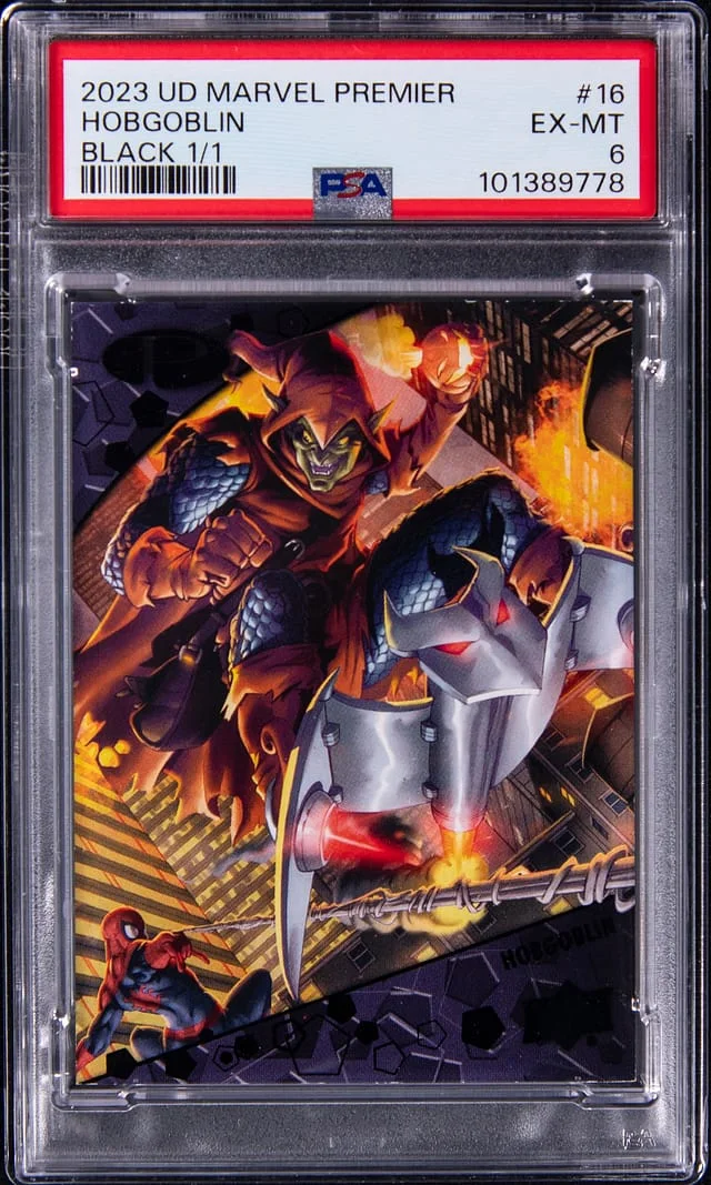 2023 Upper Deck Hobgoblin Marvel Premier Black #16 card image