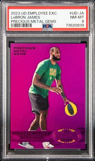 2023 Upper Deck LeBron James Employee Exclusive Precious Metal Gems (PMG) #UD-JA card image