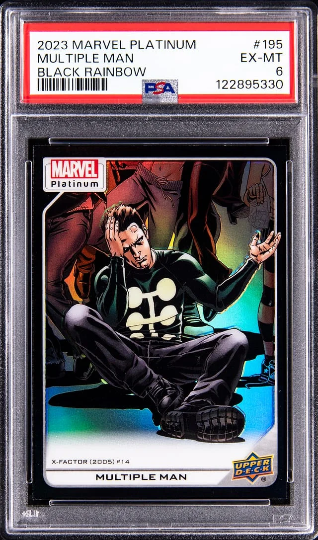 2023 Upper Deck Multiple Man Marvel Platinum Black Rainbow #195 card image