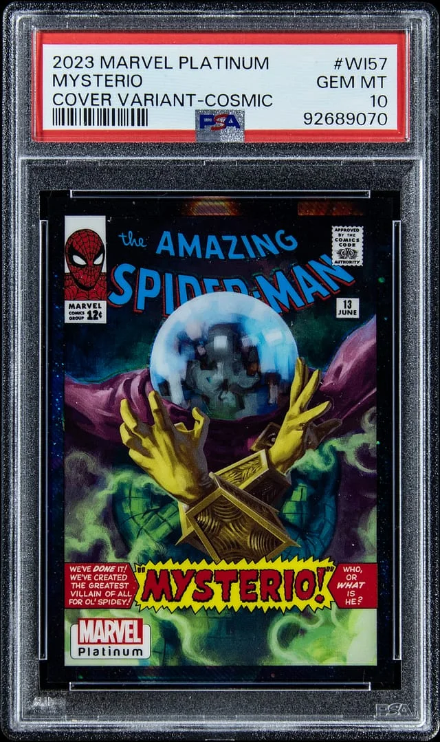 2023 Upper Deck Mysterio Marvel Platinum Cover Variant Cosmic #WI57 card image