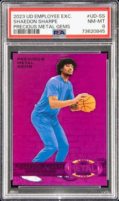 2023 Upper Deck Shaedon Sharpe Employee Exclusive Precious Metal Gems #UD-SS card image