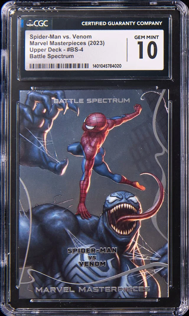 2023 Upper Deck Spider-Man vs Venom Marvel Masterpieces Battle Spectrum #BS-4 card image