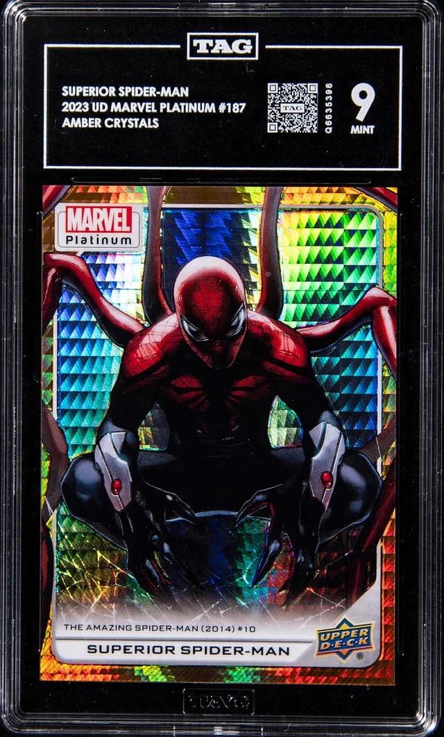 2023 Upper Deck Superior Spider-Man Marvel Platinum Amber Crystals #187 card image