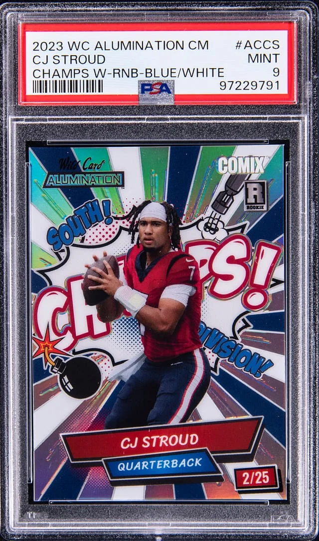 2023 Wild Card Alumination Comix Champs Blue/White CJ Stroud #ACCS card image