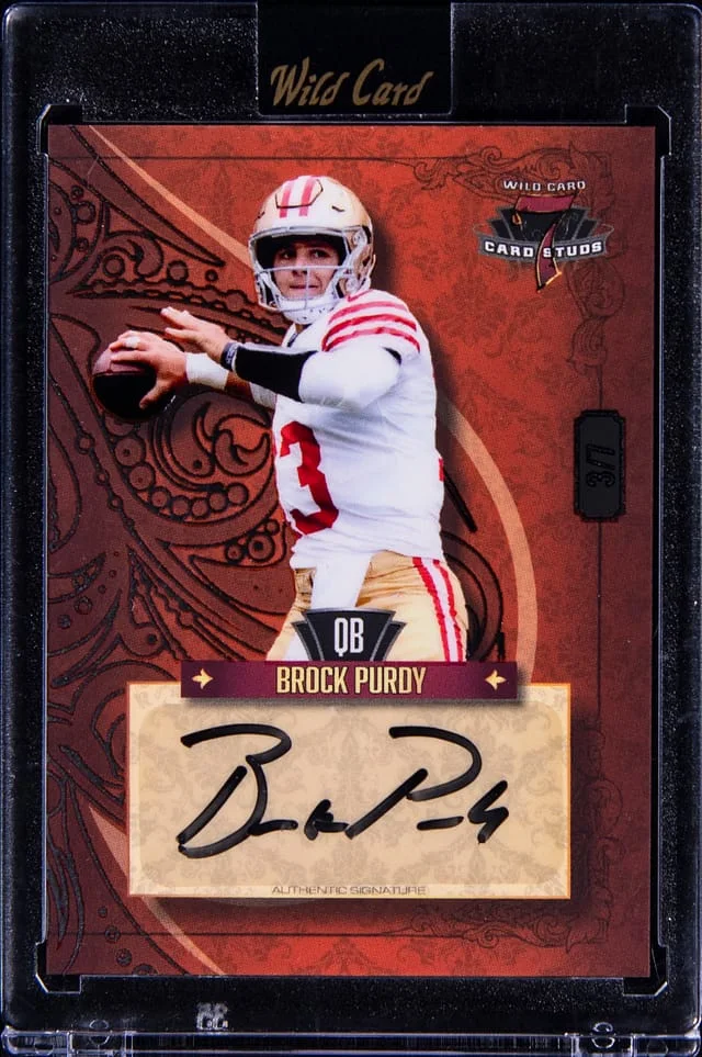 2023 Wild Card Mania Brock Purdy #7CSL-A card image