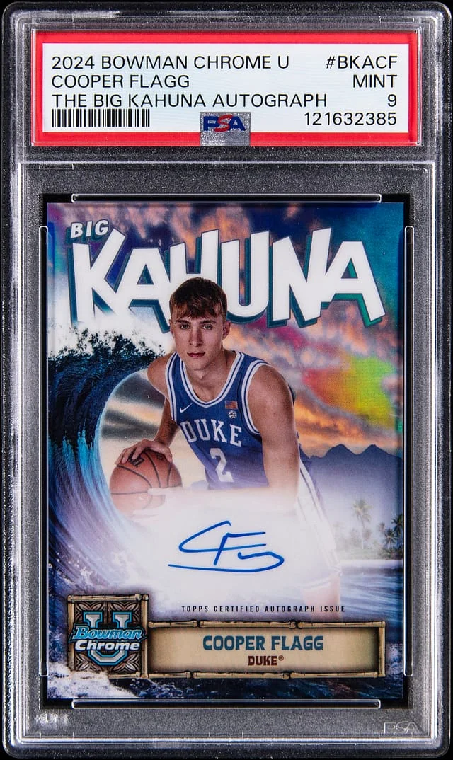 2024-25 Bowman Chrome Cooper Flagg U The Big Kahuna Autograph #BKA-CF card image