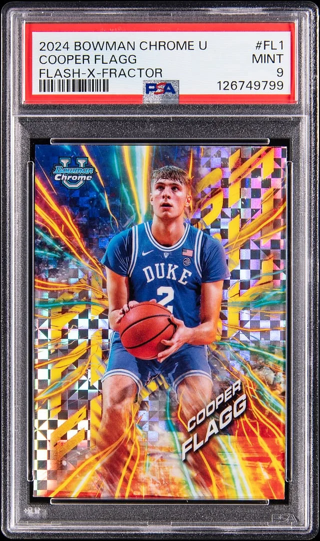 2024-25 Bowman Chrome Cooper Flagg U Flash-X-Fractor #FL-1 card image