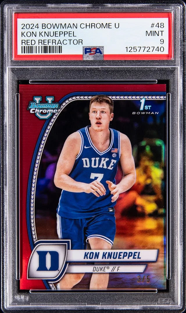 2024-25 Bowman Chrome Kon Knueppel U Red Refractor #48 card image