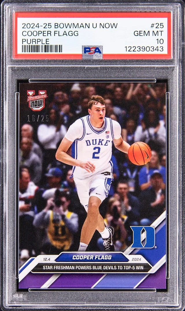 2024-25 Bowman Cooper Flagg U Now #25 card image