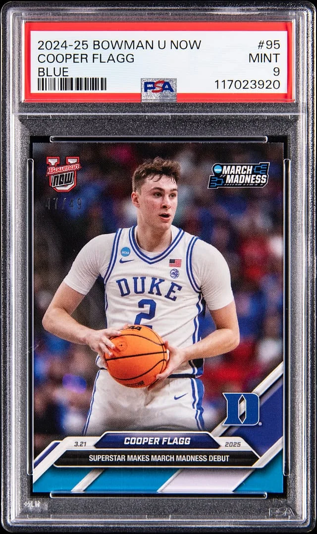 2024-25 Bowman Cooper Flagg U Now Blue #95 card image
