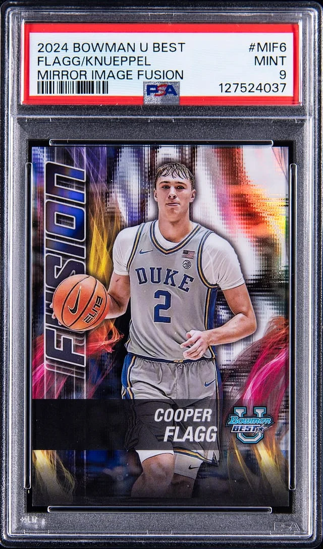 2024-25 Bowman Cooper Flagg/Kon Knueppel U Best Mirror Image Fusion #MIF-6 card image