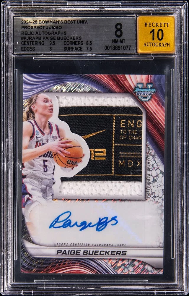2024-25 Bowman Paige Bueckers U Best Prospect Jumbo Relic Autographs #PJRA-PB card image