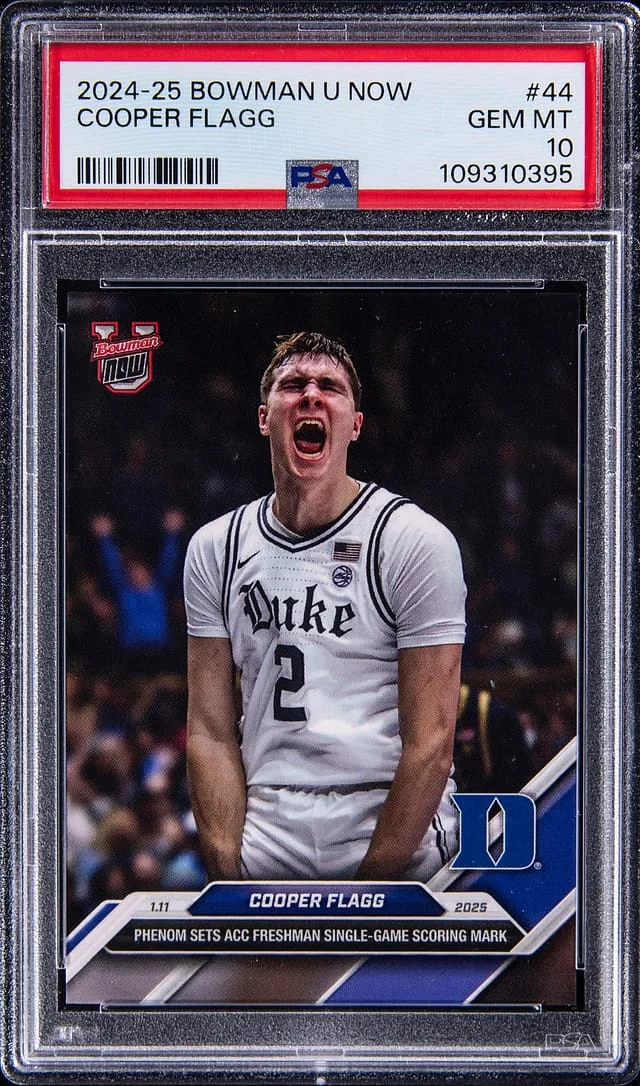 2024-25 Bowman University Cooper Flagg Now #44 card image
