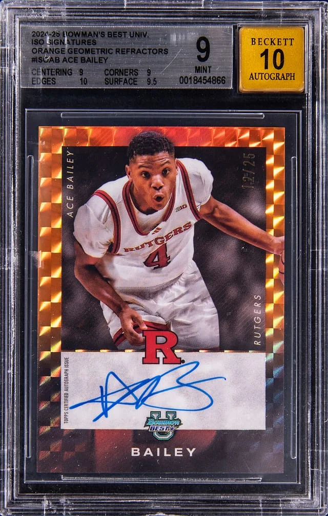 2024-25 Bowman's Best University Orange Geometric Refractors #ISO-AB #no-number card image