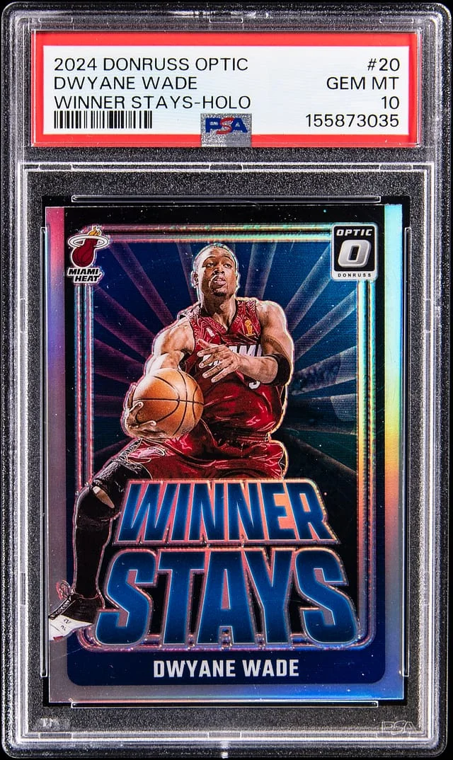 2024-25 Donruss Optic Dwyane Wade Winner Stays Holo #20 card image