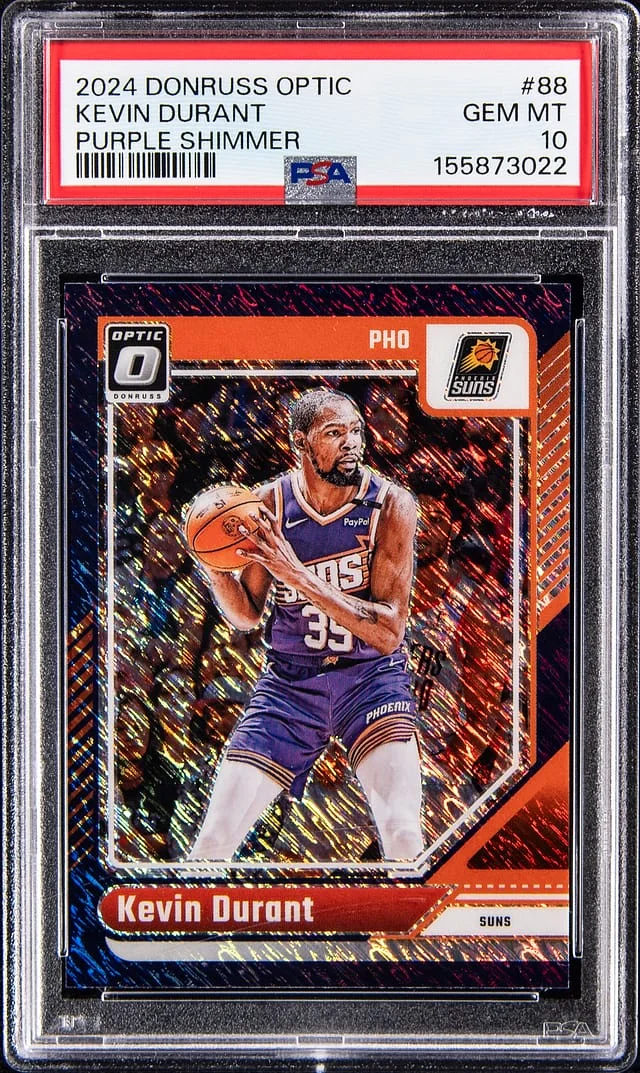 2024-25 Donruss Optic Kevin Durant Purple Shimmer #88 card image