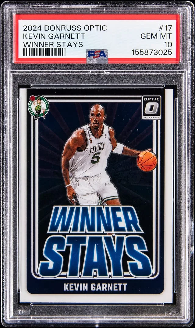2024-25 Donruss Optic Kevin Garnett Winner Stays #17 card image