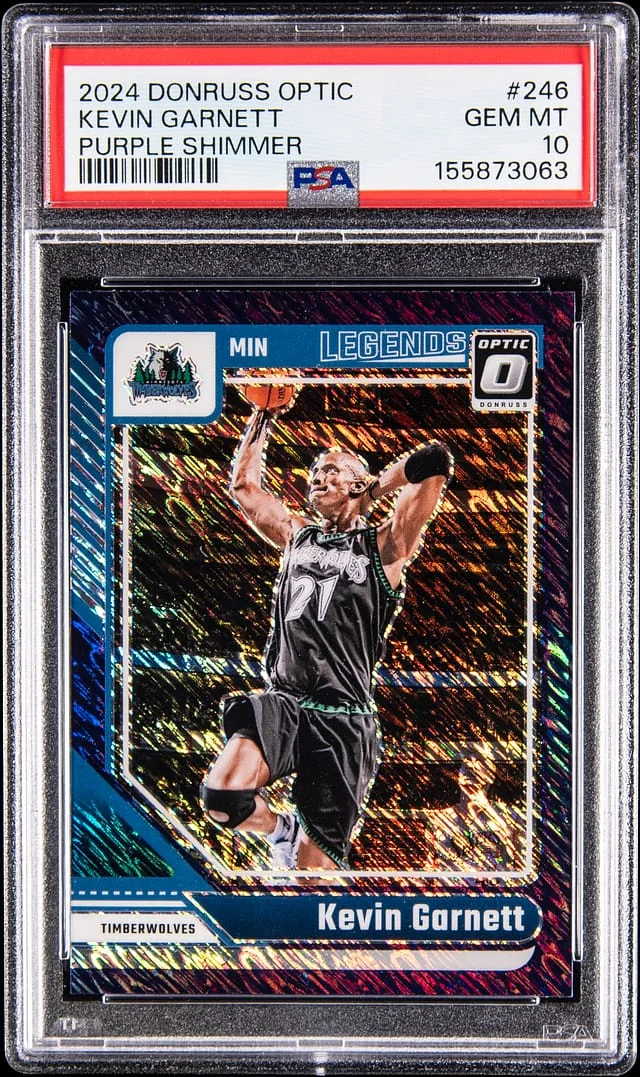 2024-25 Donruss Optic Kevin Garnett Purple Shimmer #246 card image