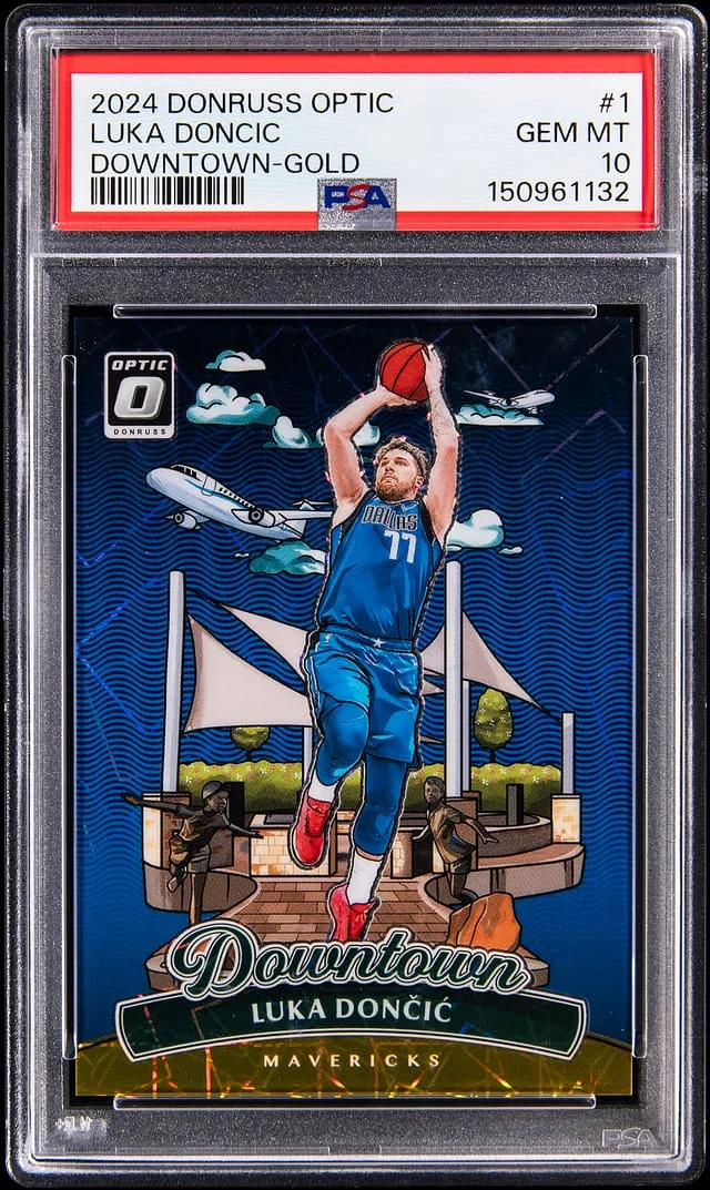 2024-25 Donruss Optic Luka Doncic Downtown Gold #1 card image