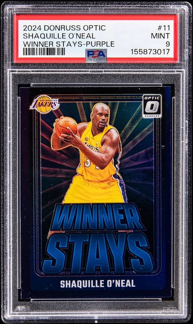 2024-25 Donruss Optic Shaquille O'Neal Winner Stays Purple #11 card image