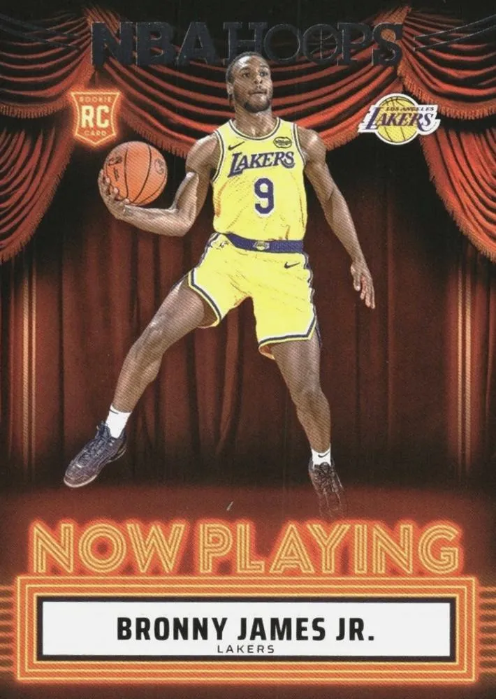 2024-25 Hoops Bronny James Now Playing #13 card image