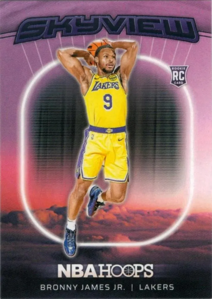 2024-25 Hoops Bronny James Skyview #21 card image