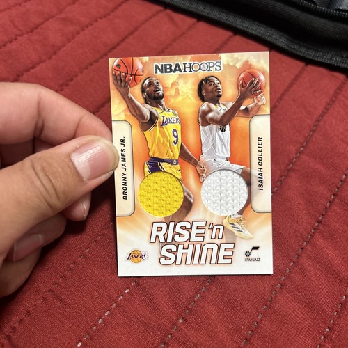 2024-25 Hoops Bronny James Rise N Shine Memorabilia #RSM-BJL card image