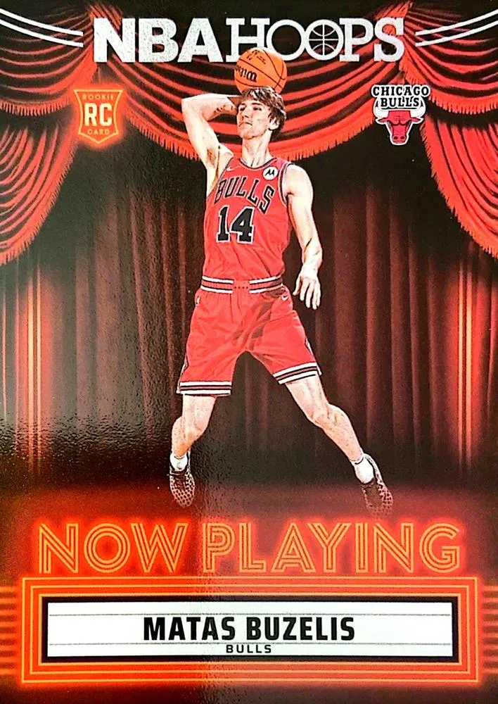 2024-25 Hoops Matas Buzelis Now Playing #1 card image