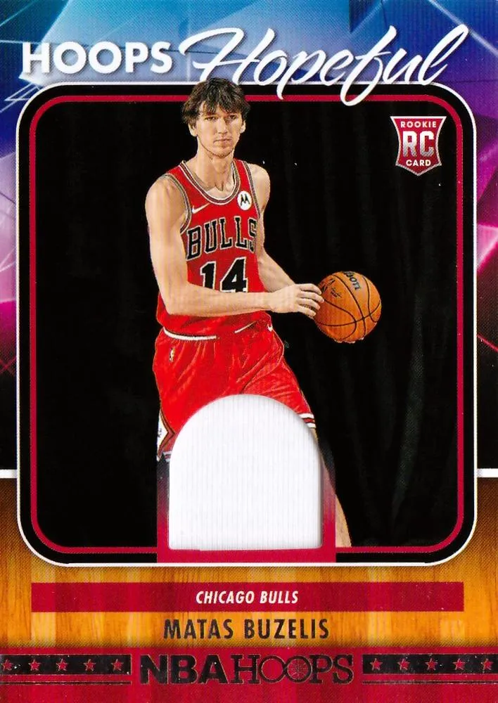 2024-25 Hoops Matas Buzelis Hoops Hopeful Memorabilia #HHM-MBB card image