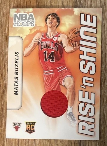 2024-25 Hoops Matas Buzelis Rise N Shine Memorabilia #RSM-MBB card image