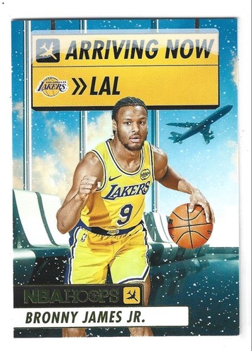 2024-25 Hoops Winter Bronny James Arriving Now #12 card image