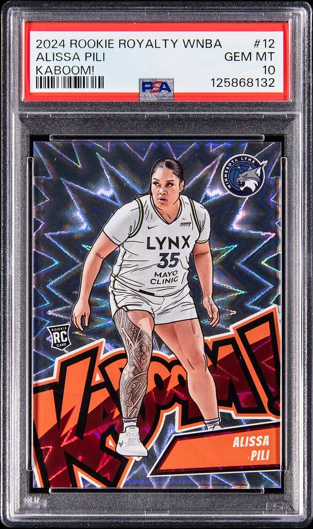 2024-25 Panini Alissa Pili Royalty WNBA Kaboom! #12 card image