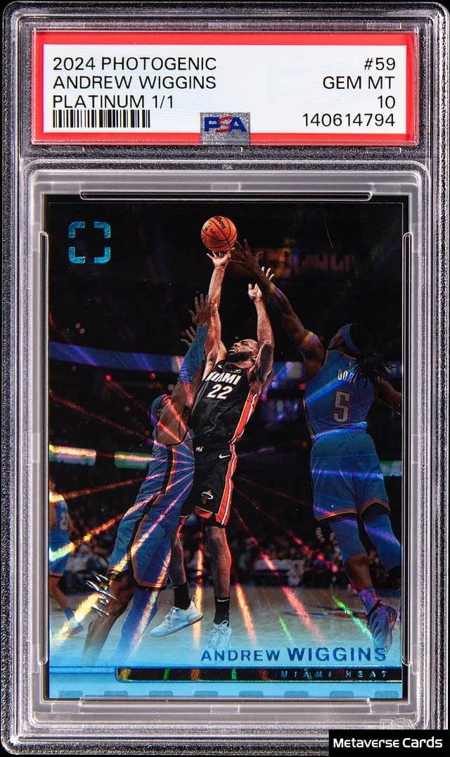 2024-25 Panini Andrew Wiggins Photogenic Platinum #59 card image