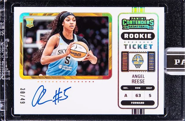 2024-25 Panini Angel Reese Instant Royalty Contenders Ticket Autograph #2 card image