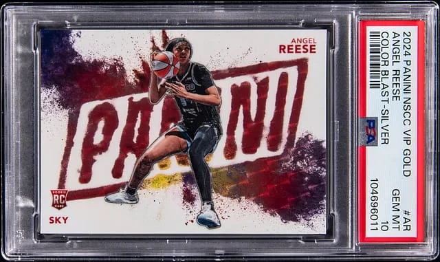 2024-25 Panini Angel Reese The National VIP Gold Color Blast-Silver #AR card image