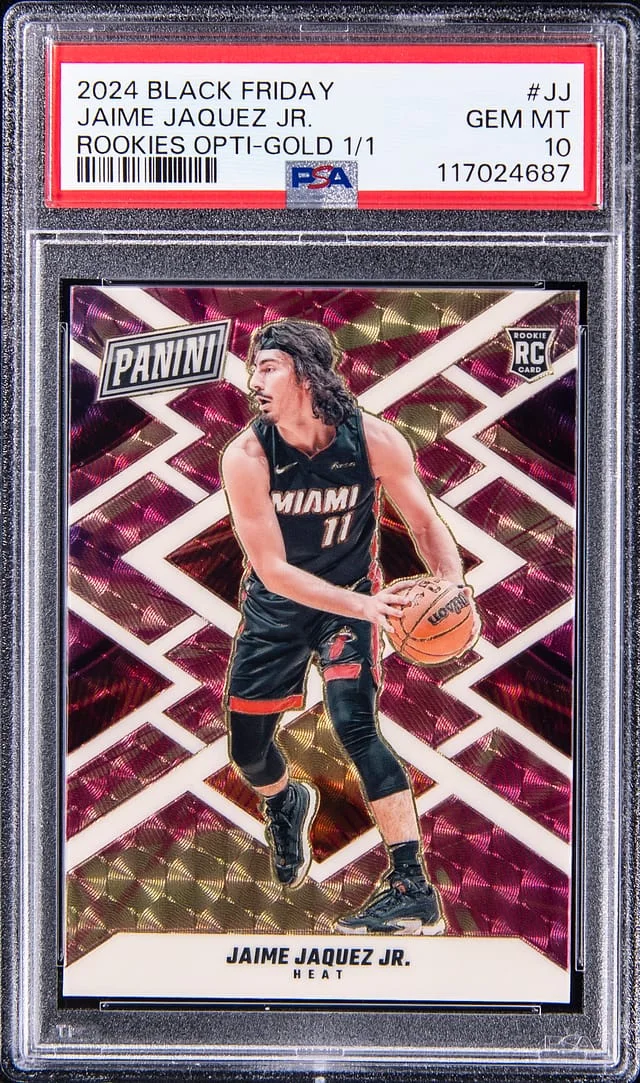 2024-25 Panini Black Jaime Jaquez Jr. Friday Rookies Opti Gold #JJ card image