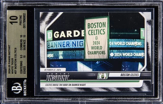 2024-25 Panini Boston Celtics Instant White Tiger #27 card image