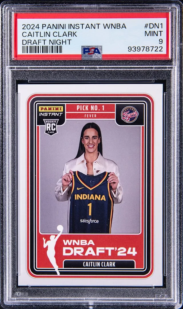 2024-25 Panini Caitlin Clark Instant WNBA Draft Night #DN1 card image