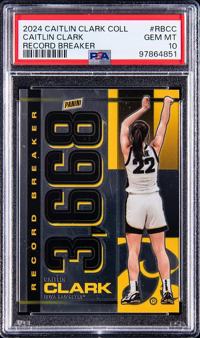 2024-25 Panini Caitlin Clark Collection Record Breaker #RB-CC card image